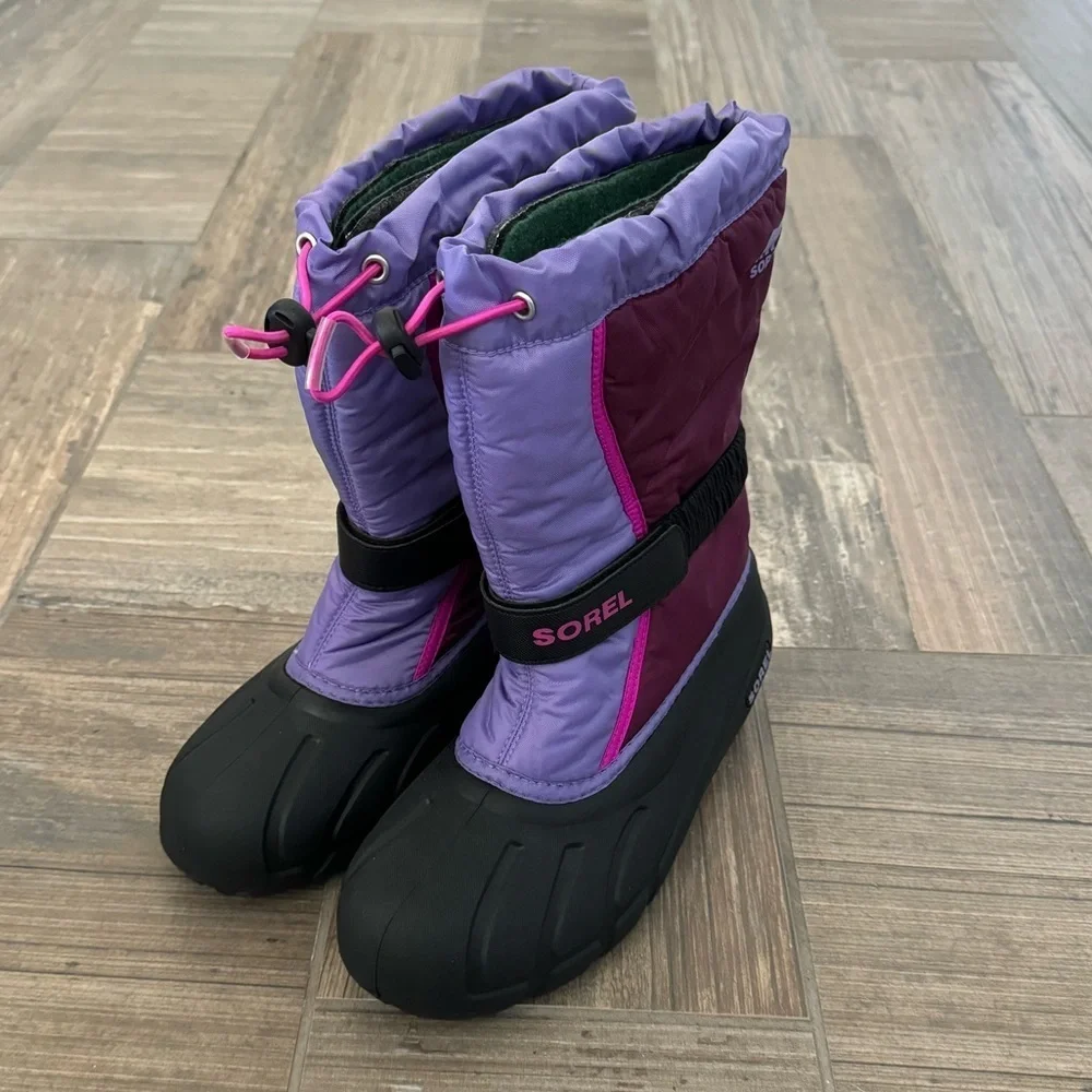 SOREL YOUTH FLURRY GIRLS’ SNOW BOOT size 6
